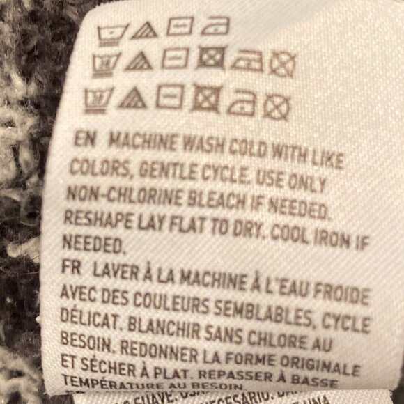 American Eagle Gray and White Women's Sweater Size Large - Picture 6 of 10